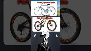 Thin tyres or Fat tyres which bicycle should you purchase By VMC [upl. by Wurster]