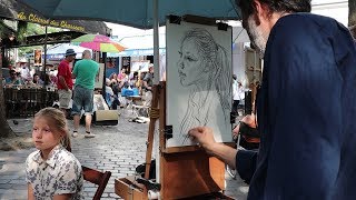 The artists of Place du Tertre Montmartre Paris [upl. by Finzer]