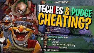 Techies amp Pudge Are CHEATING  DotA 2 [upl. by Hulburt]