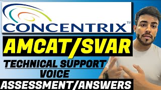 Concentrix Technical Support Assessment  AMCAT amp SVAR Test  How to Pass Concentrix Assessment [upl. by Yrkcaz815]