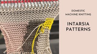 Machine knitting  Intarsia Patterns [upl. by Layor986]