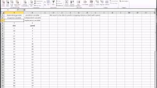 Excel  Quick Intro to Scatterplots Bivariate Data and Regression [upl. by Aramois4]