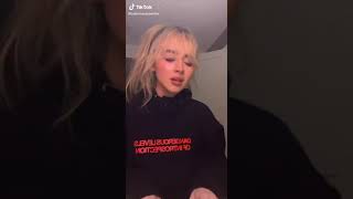 Sabrina Carpenter covering quotIn Love with Another Manquot by Jazmine Sullivan on TikTok  Nov 25 2021 [upl. by Leann]