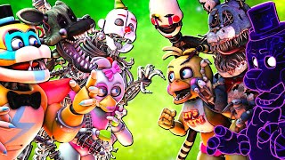 Top 10 CRAZIEST FNaF FIGHTS vs Animations [upl. by Mesics524]