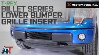 20092014 F150 TREX Billet Series Lower Bumper Grille Insert Review amp Install [upl. by Anaed]