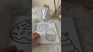 ASMr coloring with art markers 💕coloringforstress asmrtriggers coloringpages relaxingcoloring [upl. by Essined]