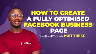 How to create a FACEBOOK page Tech Room with Loctech Episode 4 [upl. by Tedmann]