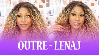 Outre Perfect Hairline Glueless 13x6 HD Lace Front Wig  LENAJ  Fully HandTied EBONYLINECOM [upl. by Pinette]