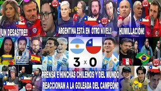 PRENSA E HINCHAS CHILENOS Y DEL MUNDO REACCIONAN A ARGENTINA 30 CHILE  SHOW DE LA SCALONETA [upl. by Rexfourd747]