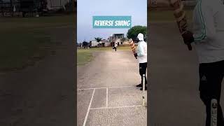 Reverse swing cricket bowling new funny youtube shorts trending [upl. by Woodley]