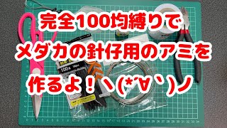 【完全100均版】針仔用の網を、道具も含めてすべて100均のモノで作って掬ってみた！【卵 孵化容器】【セリア】【ダイソー】【魚ネット】 [upl. by Fee]