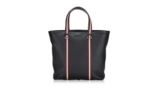 Bally Code Grained Leather Medium Tote Black [upl. by Rehpinnej336]