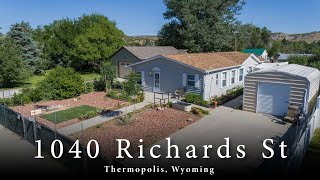 1040 Richards St House for Sale Thermopolis WY [upl. by Nosliw]