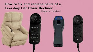 How to fix and replace parts of a Lazboy Lift Chair Recliner  Remote Control  Part 1 [upl. by Violet]