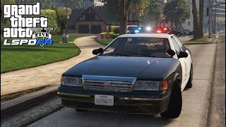 GTA 5 LSPDFR LSPD RETRO LORE FRIENDLY PATROL [upl. by Aivan660]