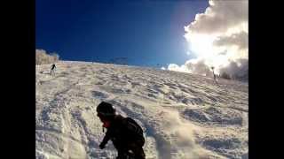 Skiing Morzine  Les Gets and Nyon Powder Fun with Go Pro Hero 2 Part 1 [upl. by Malchus265]