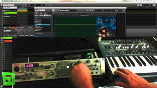 Akai MFC42 Analog filter amp Filters with Arturia Minibrute [upl. by Brent609]