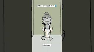 POVPoseidon😂kiss bestanimation memes shorts [upl. by Dahsra]