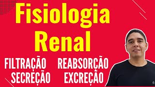 Fisiologia Renal Filtração Reabsorção Secreção e Excreção néfron [upl. by Annadroj]