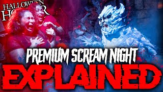 How To Experience HHN 2024 BEFORE OPENING NIGHT Premium Scream Night EXPLAINED [upl. by Celene]