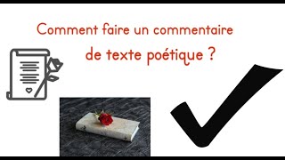 Comment faire un commentaire de texte poésie [upl. by Eiduj886]