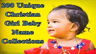 Latest Girl Baby Names  Christian Girl Baby Names  A  Z collections of Christian girl baby names [upl. by Anaehr]