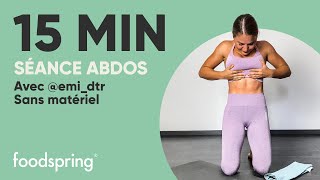 15 min exercices abdos avec emidtr  foodspring® [upl. by Gillian49]