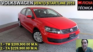 VENTO STARTLINE 2018  FICHA TECNICA [upl. by Alaekim]