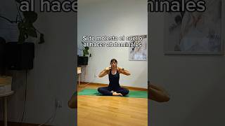 abdominales sin dolor cervical ¿Cómo pilatesencasa espaldasana abdomen [upl. by Shanta121]