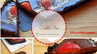 Crostata Oreo con ganache e fragole [upl. by Endres]