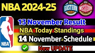 GAME RESULTS  NBA SCHEDULE November 14 2024 [upl. by Urita]