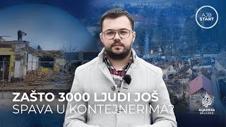 Zašto 3000 ljudi u Glini i Petrinji još spava u kontejnerima  AJB Start na terenu [upl. by Estis]