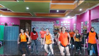 CHOREO BY SIGIT AEROGYMAEROBIC FISIK SAHANS STUDIO MANAGEMENT [upl. by Etnemelc]