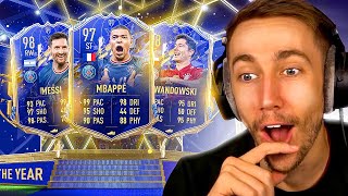 HUGE TOTY ATTACKERS PACK OPENING FIFA 22 TEAM OF THE YEAR [upl. by Neu]