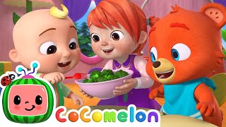 Yes Yes Vegetables Baby Animal Version  CoComelon Nursery Rhymes amp Kids Songs [upl. by Millda888]