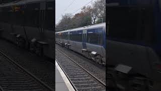 Translink Class 3000 passing Portmarnock Station train translink dmu dublin ireland [upl. by Eelano]