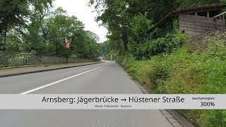 HSK Arnsberg Jägerbrücke → Hüstener Straße [upl. by Noillimaxam]