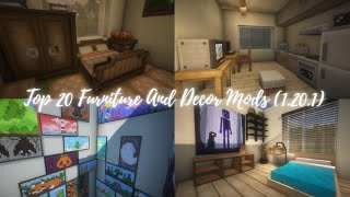 Top 20 Minecraft Furniture And Decor Mods For Minecraft 1201 [upl. by Suhploda783]