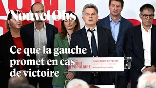 Le Nouveau Front populaire dévoile le programme de la gauche pour les législatives [upl. by Sielen]