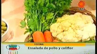 ensalada de pollo y coliflor pt1 201111173gp [upl. by Eniamzaj]