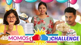 MOMOS EATING Challenge  Hot amp Spicy  CookWithNisha [upl. by Stephenson67]