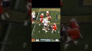 Massive hit from Miami player leads to a targeting penalty nfl viralvideo shorts football reel [upl. by Simonette]