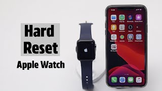 How to Hard Reset Apple Watch without iPhone Apple Watch Troubleshoot [upl. by Gnaoh]