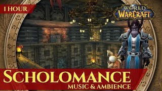 Vanilla Scholomance  Music amp Ambience 1 hour 4K World of Warcraft Classic [upl. by Thorwald]