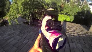 HD 1080p EPIC airsoft backyard warbattle [upl. by Airekat]