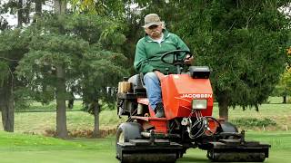 Aerification Punching and Sanding Golf Course Greens [upl. by Belding]