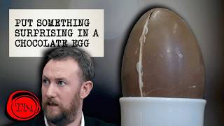 Put Something Surprising Inside a Chocolate Egg  Full Task [upl. by Labotsirhc]