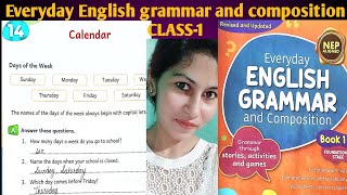 Calendar class1st EVERYDAY ENGLISH GRAMMAR AND COMPOSITION solution englishgrammar english new [upl. by Catie]