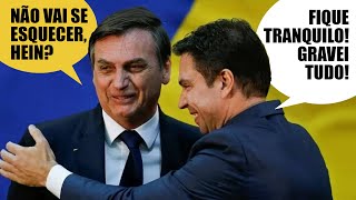 BOLSONARO É GRAVADO POR RAMAGEM COMBINANDO BLINDAGEM DO FLÁVIO [upl. by Aehtla]