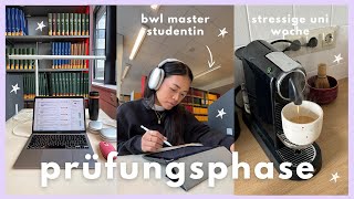 KLAUSURENPHASE BWL Master Studentin erstes Semester Weekly Study Vlog Prüfungen  Laica Vergara [upl. by Aeikan]